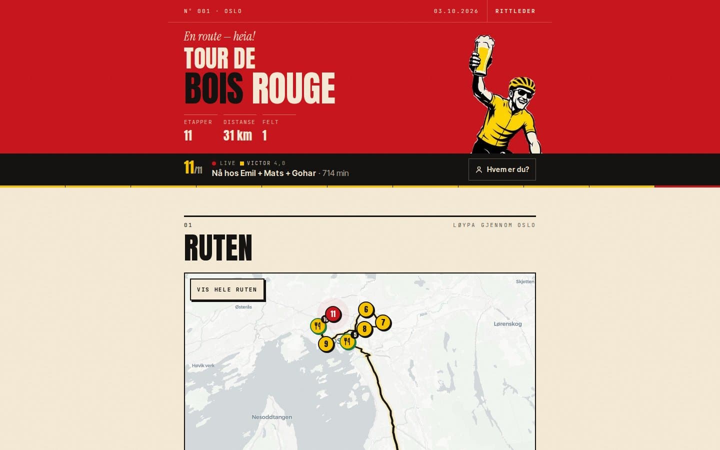 Screenshot of Tour de Bois Rouge